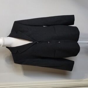 L.L. Bean blazer jacket size 10 cashmere wool blend gray LL Bean